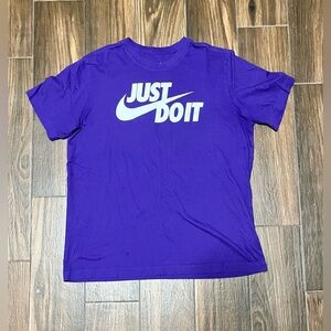 Nike‎ Purple Tee with White Logo